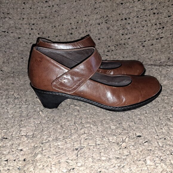 DANSKO- Bess-Brown Kidskin Leather Mary Janes-Sz 38/7.5-Excellent - Picture 5 of 8